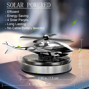 Air Freshener, Helicopter Solar Energy Rotating