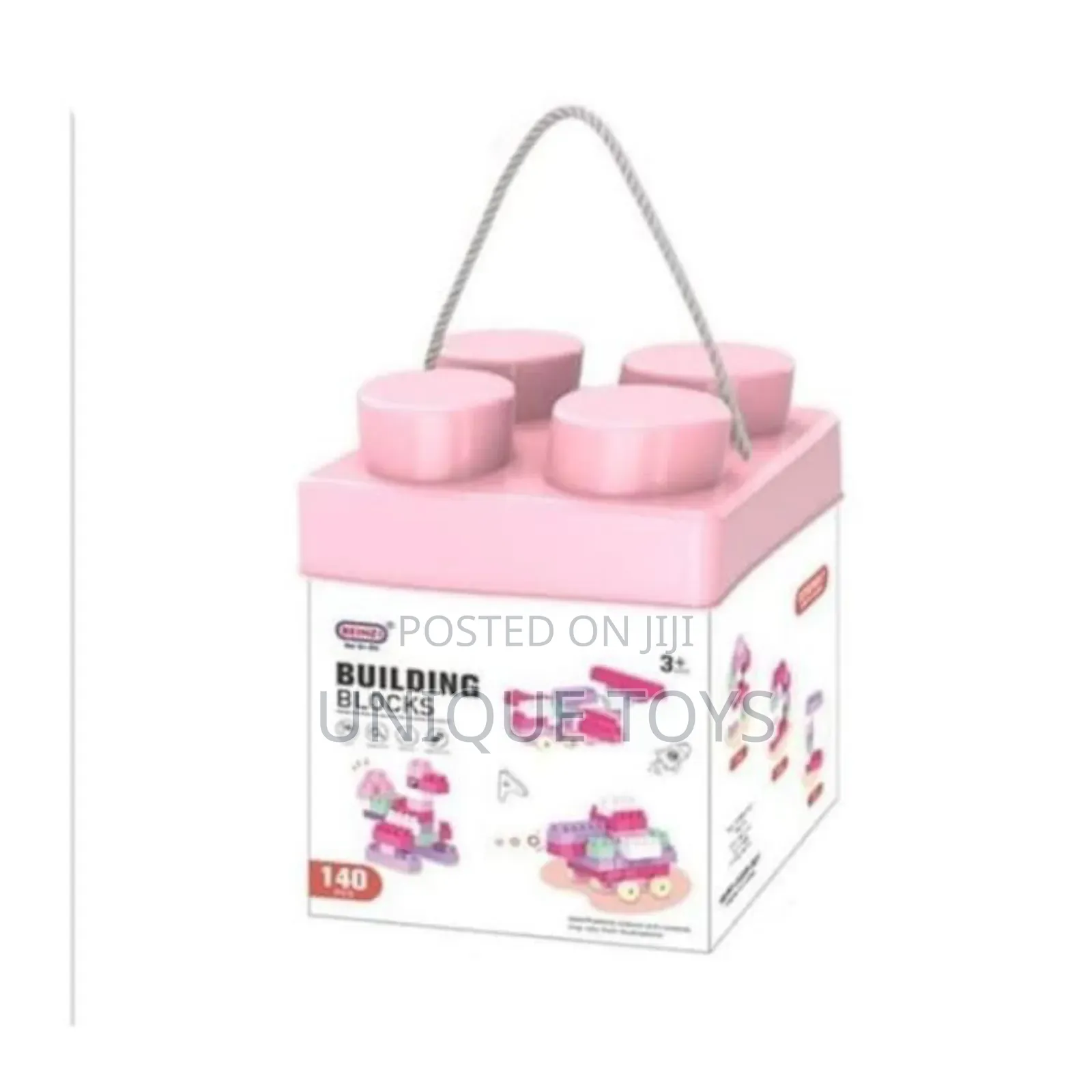 Construction Cubes Set, 140 Pieces - Play and Learn