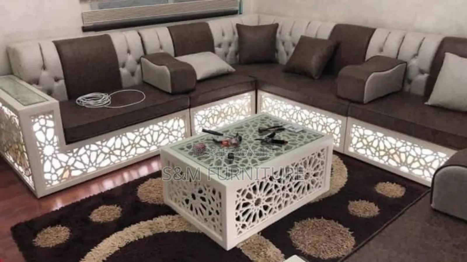 On Fleek Arabian Majlis With LED Lights Priced Per M^2.