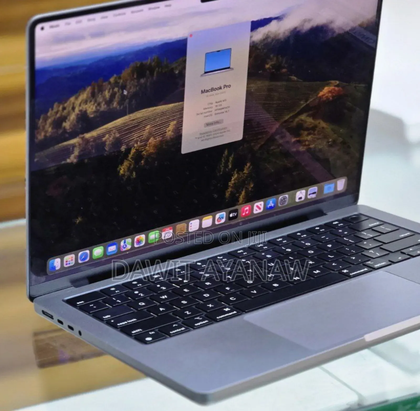 New Apple MacBook Pro 2023 M3 14-Inch 16GB Apple M3 Pro SSD 512GB