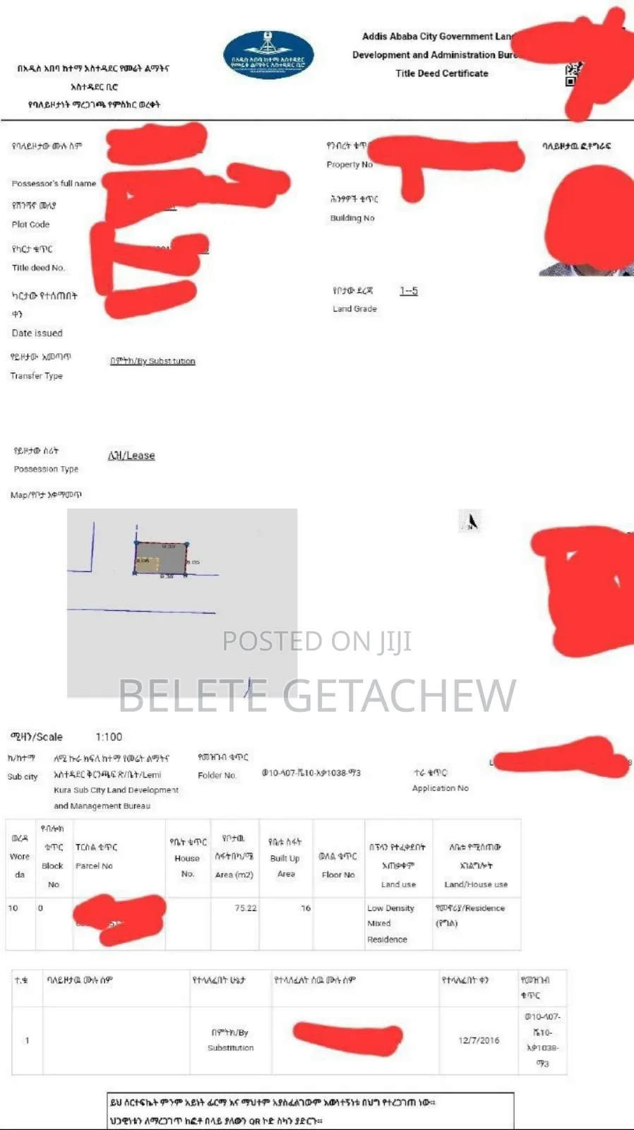 Land for Sale at Semit Fyelbet 75sqm