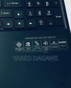 New Laptop Acer Predator Helios Neo 16 16GB Intel Core I7 SSD 512GB