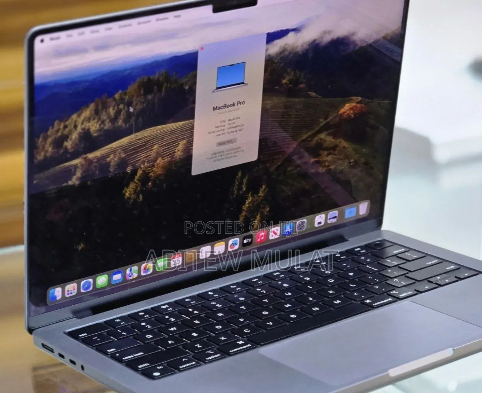 New Apple MacBook Pro 2023 M3 14-Inch 16GB Apple M3 Pro SSD 512GB