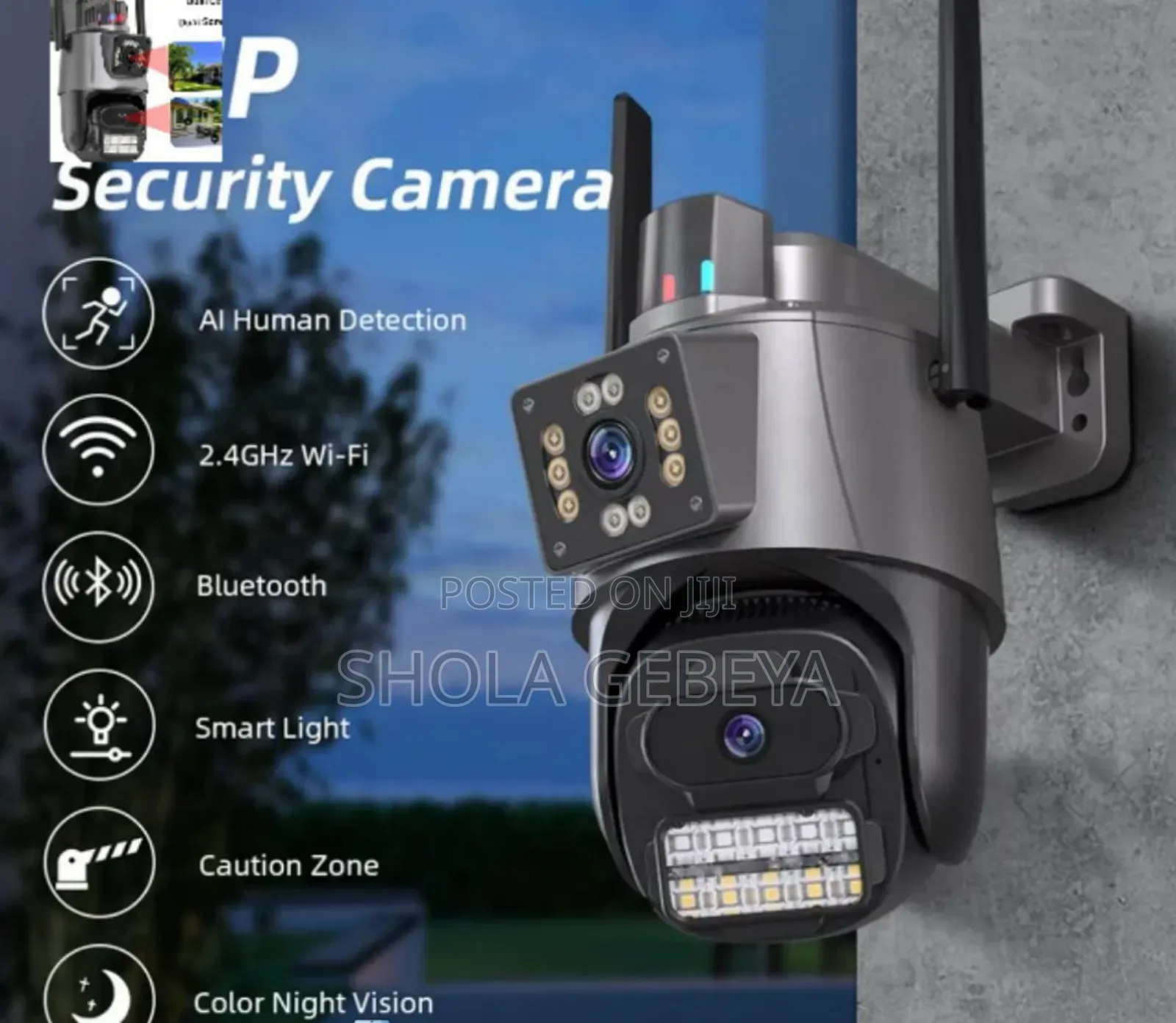 Rechargeable Sim Support Camera