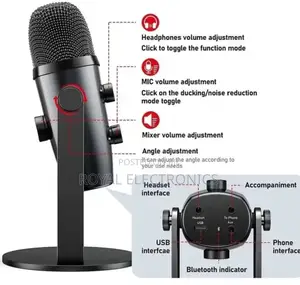 ለስልክ ለኮምፒተርም የሚሆን Professional Studio Microphone