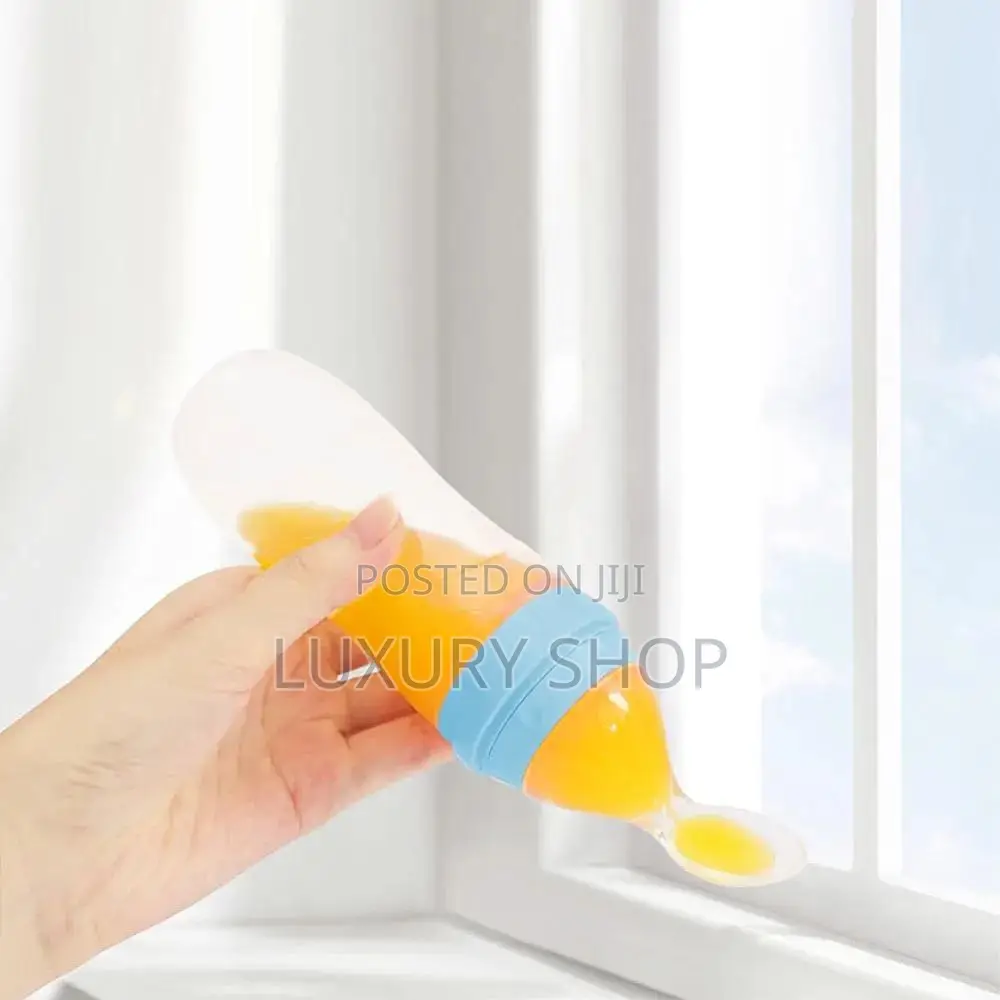 Baby Feeding Bottle Spoon With Container Baby Food Feeder