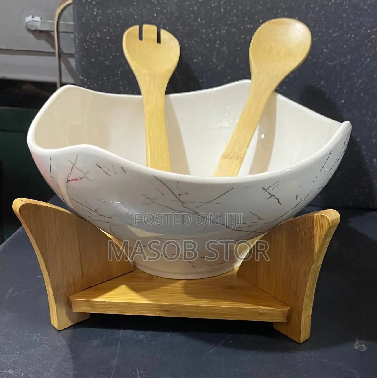 Ceramic Serving Bowl ለሰላጣ,ለወጥ እና ለፍሩት ማቅረቢያ የሚሆን