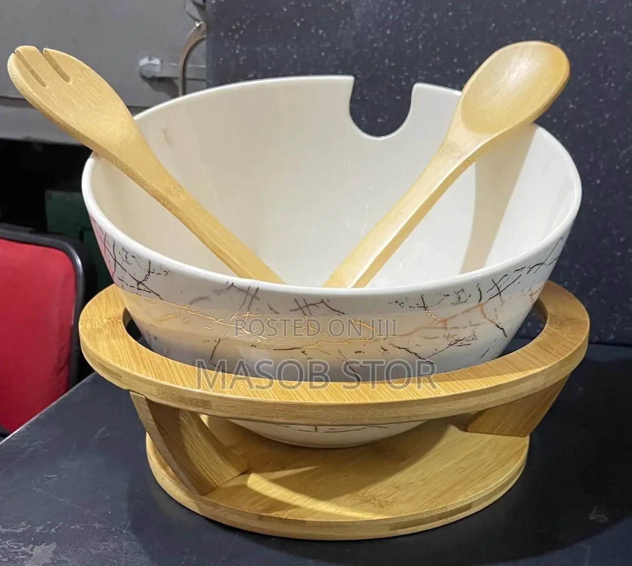 Ceramic Serving Bowl ለሰላጣ,ለወጥ እና ለፍሩት ማቅረቢያ የሚሆን