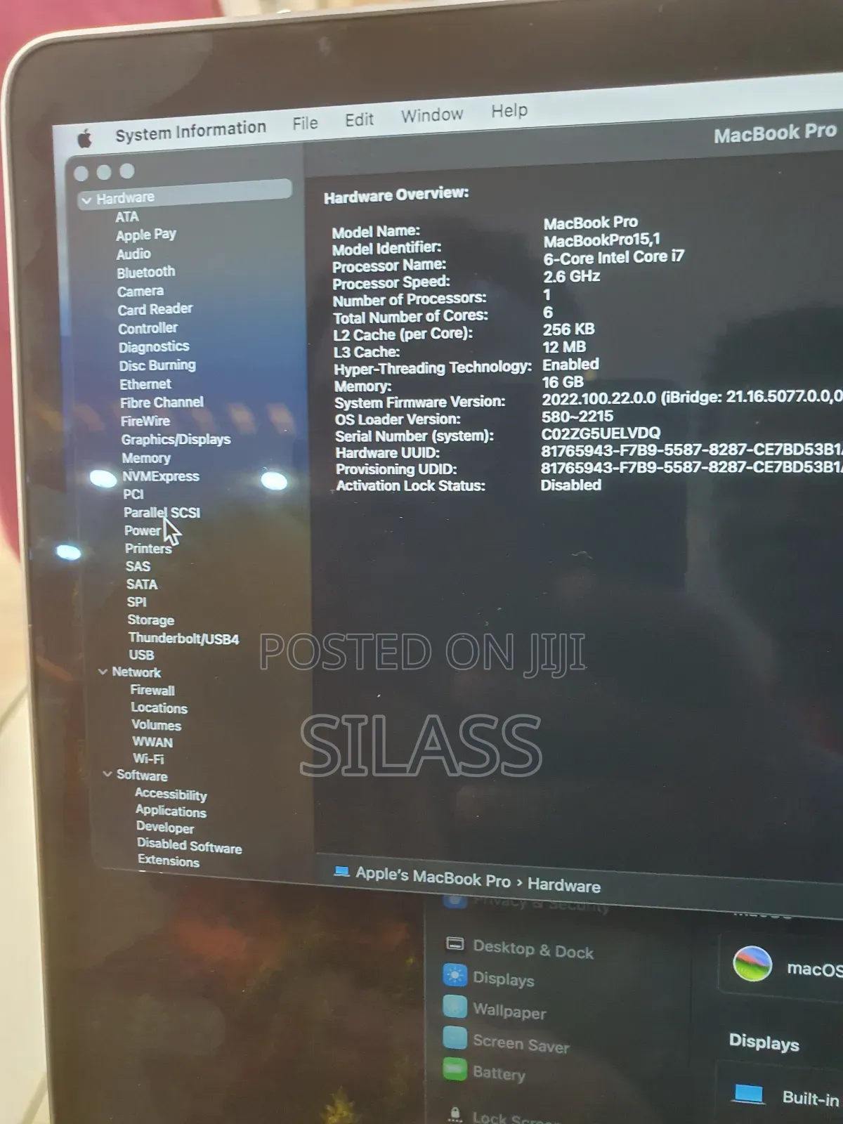 New Laptop Apple MacBook Pro 2019 16GB Intel Core I7 SSD 512GB