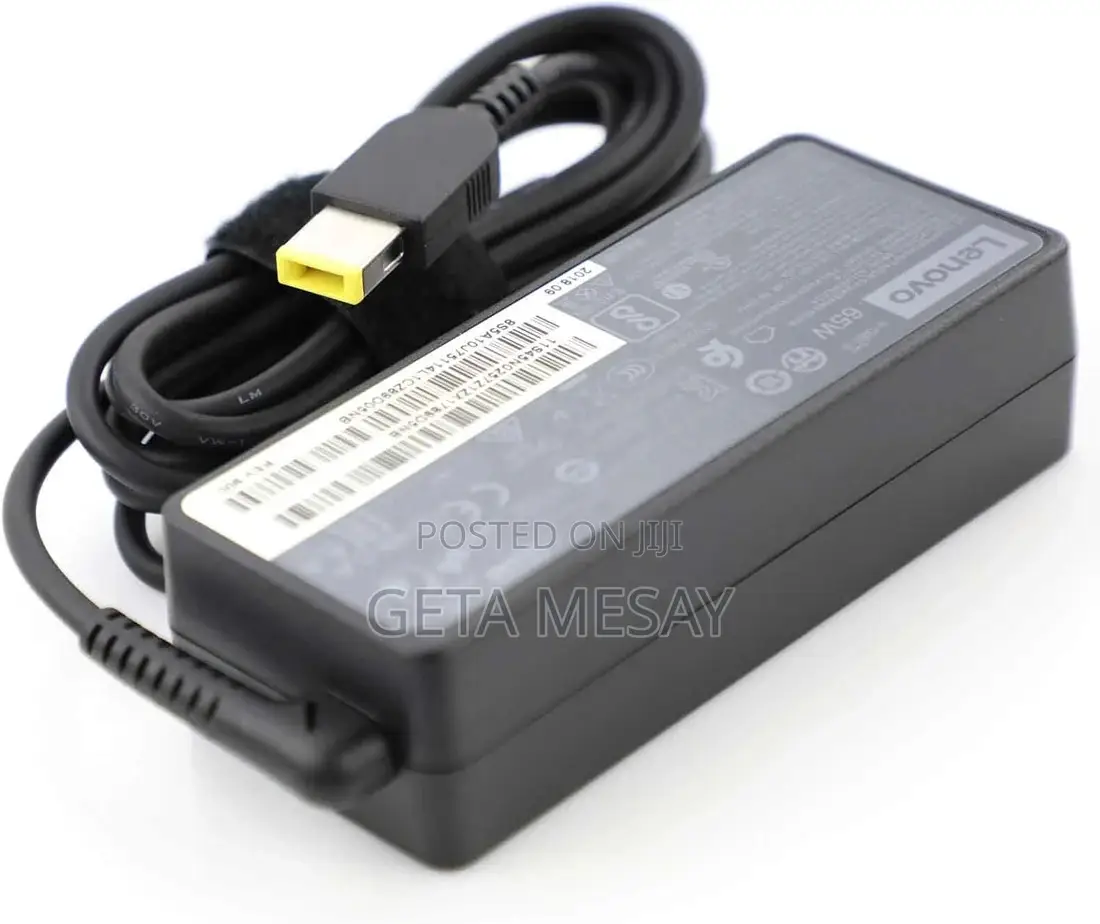 Lenovo Usb Square Yellow Laptop Charger 20v 3.25a 65w
