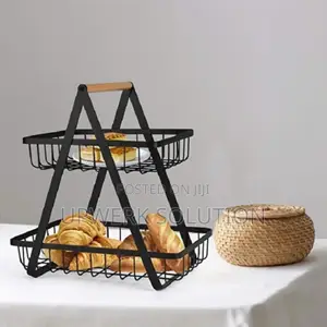  2 Layer Stainless Still Fruit Basket