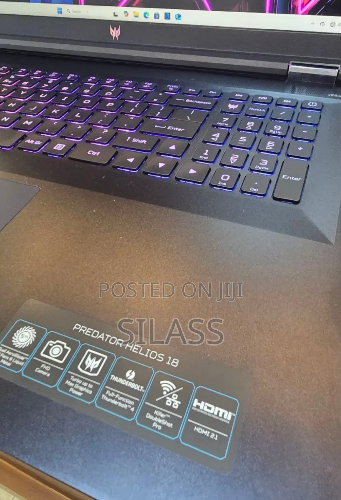 New Laptop Acer Predator Helios 18 PH18-71 16GB Intel Core I7 SSD 1T