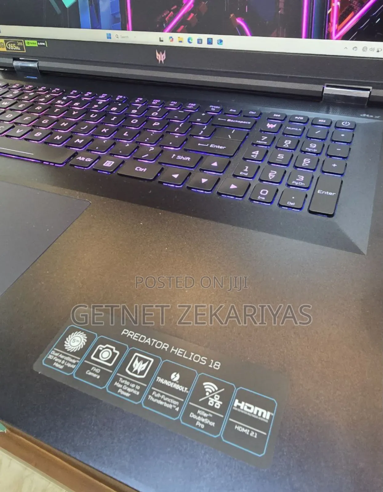 New Laptop Acer Predator Helios 16 16GB Intel Core I7 SSD 1T