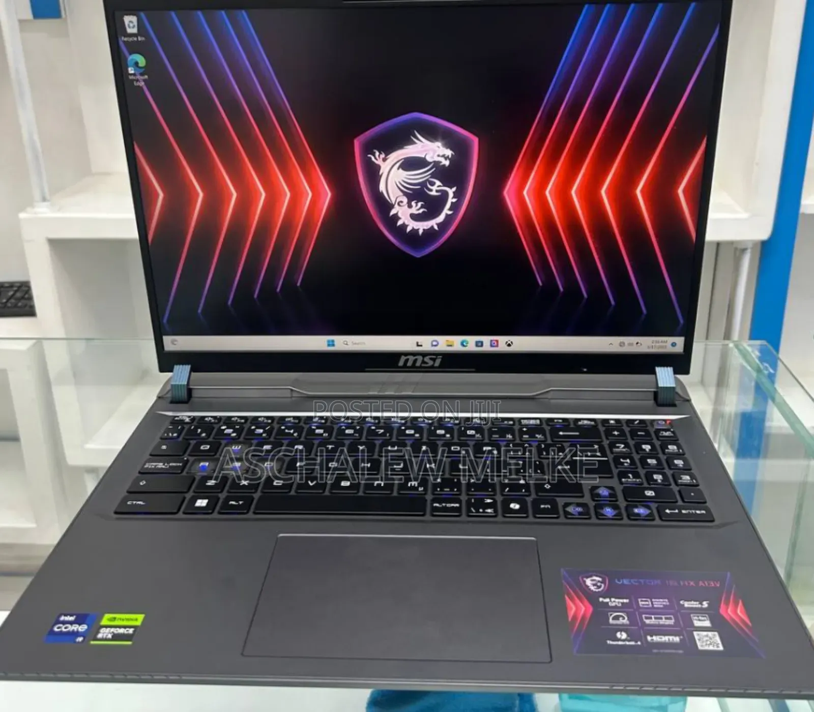 New Laptop MSI Vector GP68 HX 13V 32GB Intel Core I9 SSD 1T