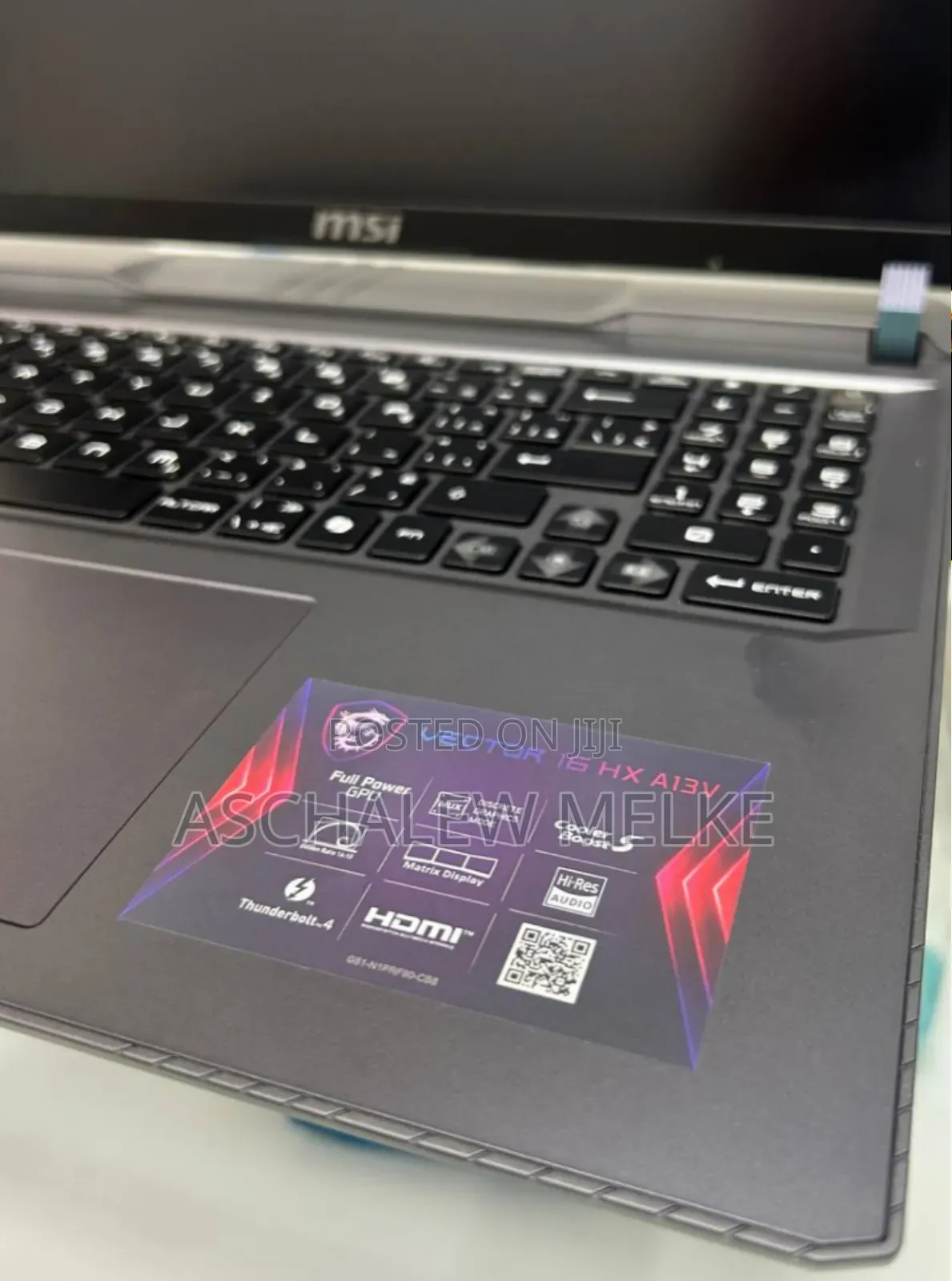 New Laptop MSI Vector GP68 HX 13V 32GB Intel Core I9 SSD 1T