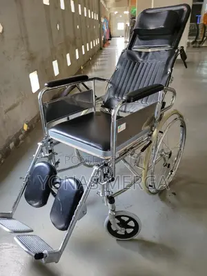 Photo - Reclining Commode Wheelchair–Stethoscope噫karma Reclining Bed