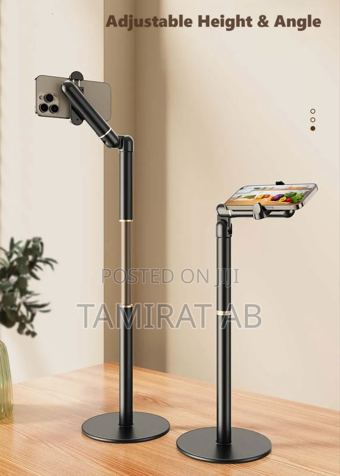 Overhead Phone Mount, Height And Angle Adjustable