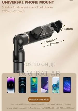 Overhead Phone Mount, Height And Angle Adjustable