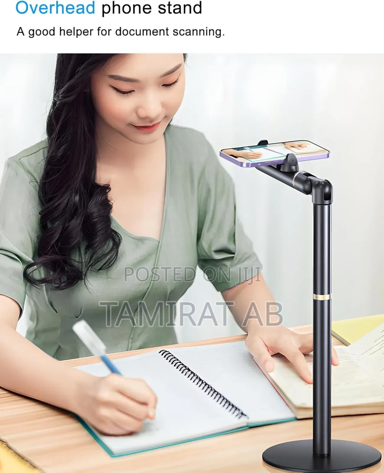 Overhead Phone Mount, Height And Angle Adjustable