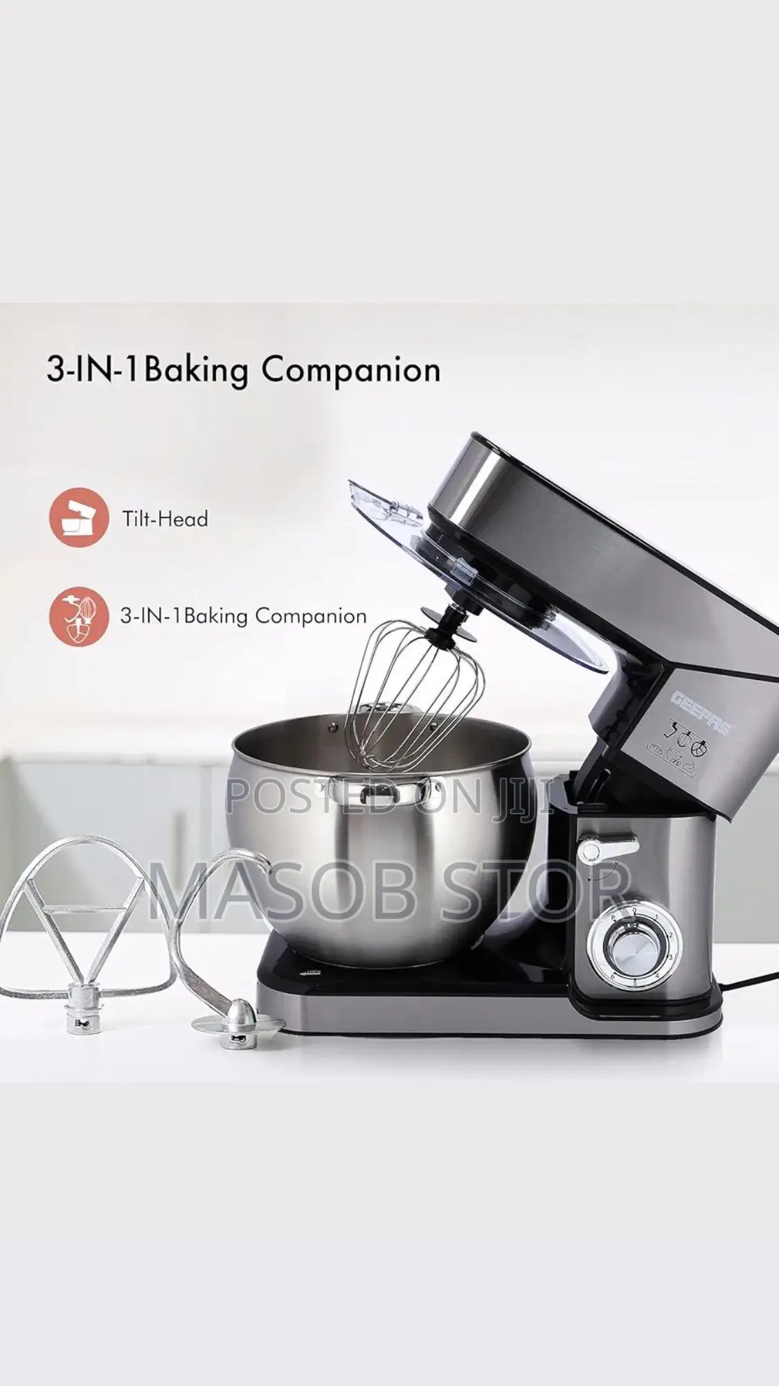 Gepaas Stand Mixer// ሊጥ እና እንቁላል መቀላቀሊያ