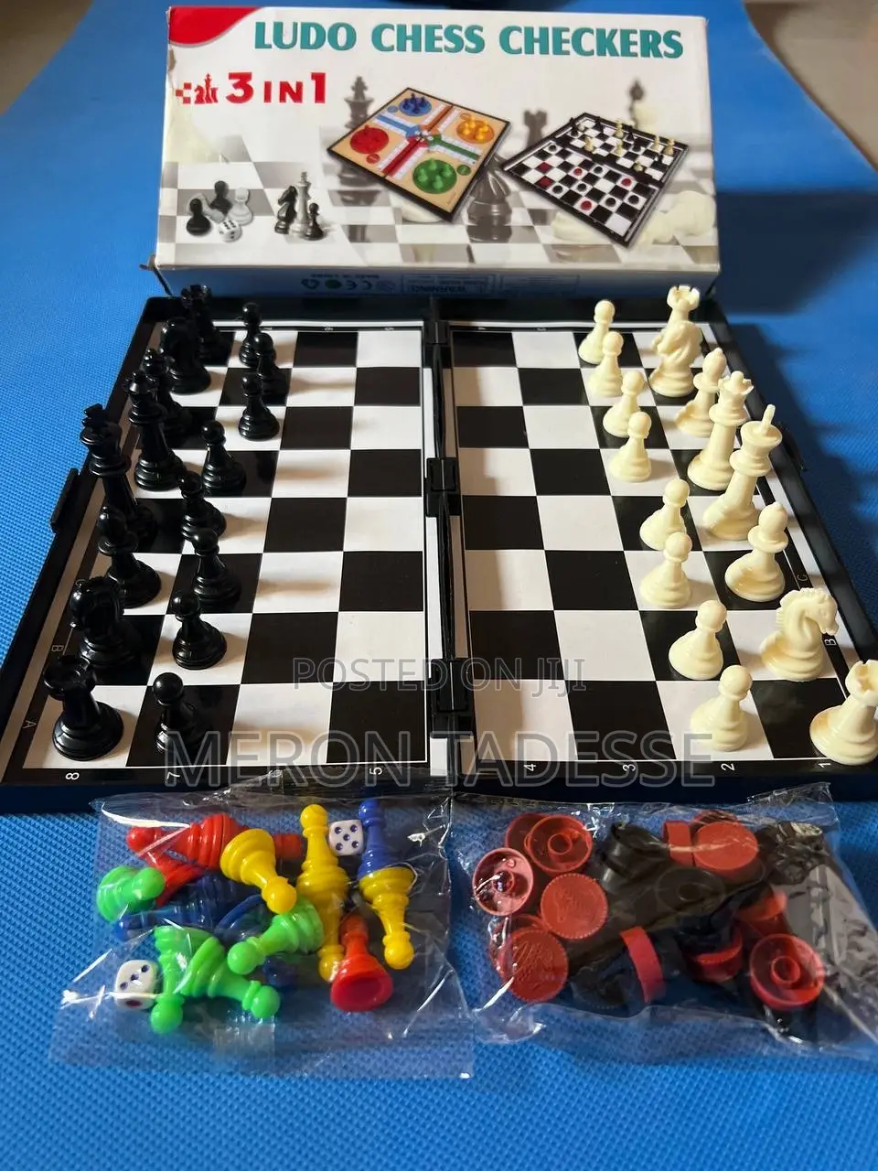 3 ጨዋታ በ1! ሉዶ ፡ ቼስ ፡ ዳማ ይጫወቱ! Ludo 3in1 Game Sets