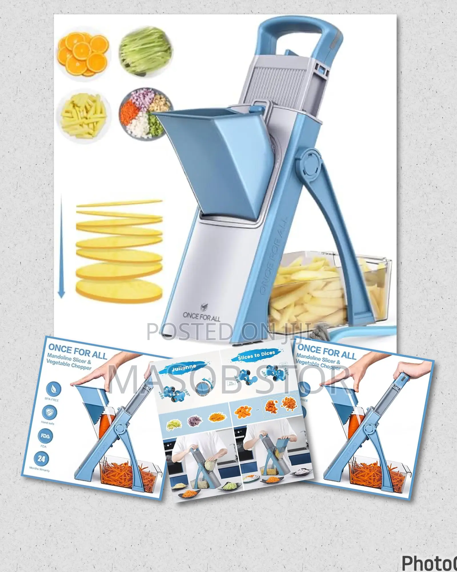 Multifunctional Vegetable Cutter/በፈለጉት ሳይዝ የሚቆራርጡበት