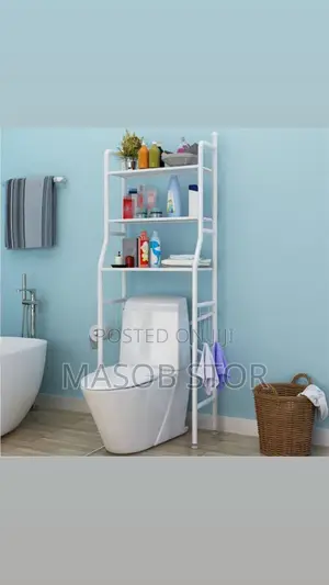 Over Toilet WC Rack ትልቁ Size ሙሉ በሙሉ ብረት