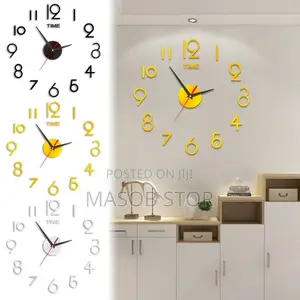 Modern Wall Clock Acrylic / ዘመናዊ ተለጣፊ የግርግዳ ሰአት