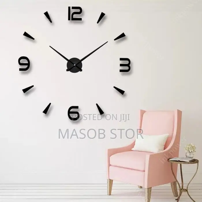 Modern Wall Clock Acrylic / ዘመናዊ ተለጣፊ የግርግዳ ሰአት