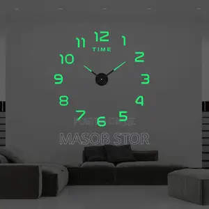Modern Wall Clock Acrylic / ዘመናዊ ተለጣፊ የግርግዳ ሰአት