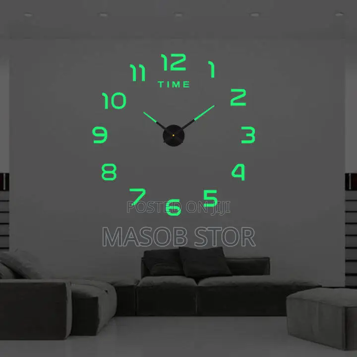 Modern Wall Clock Acrylic / ዘመናዊ ተለጣፊ የግርግዳ ሰአት