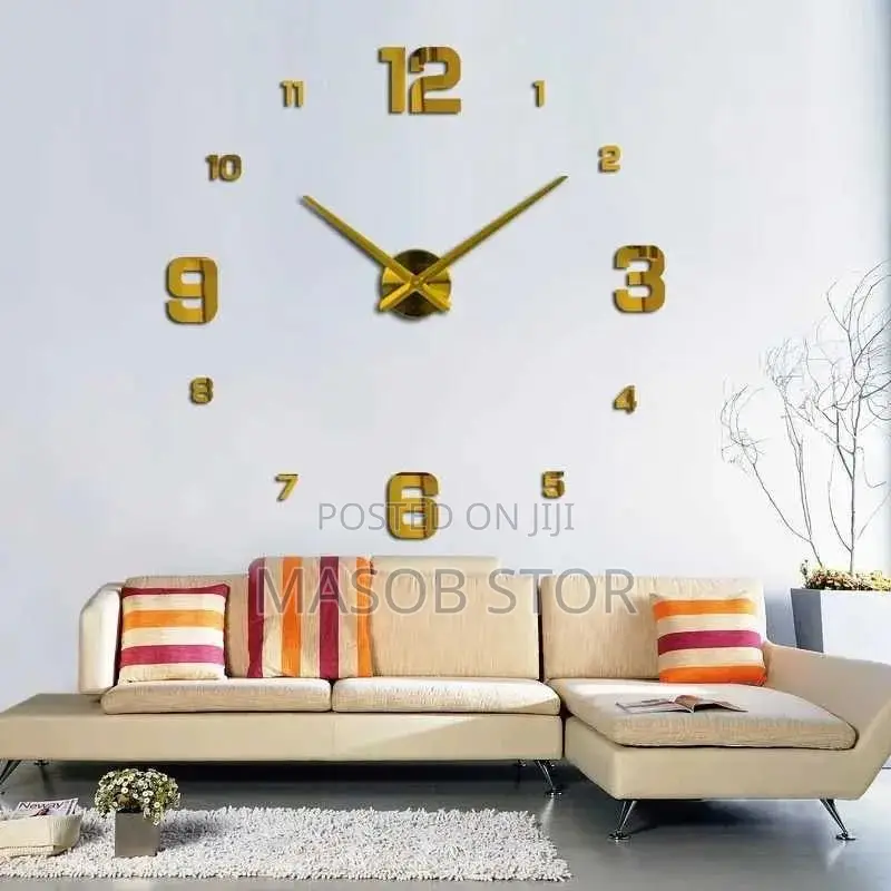 Modern Wall Clock Acrylic / ዘመናዊ ተለጣፊ የግርግዳ ሰአት