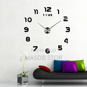 Modern Wall Clock Acrylic / ዘመናዊ ተለጣፊ የግርግዳ ሰአት