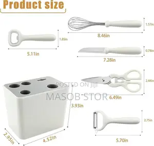 Kitchen Gadgets መቀላቀያ፣ ቢላ፣ መፈቅፈቂያ፣ ለስላሳ መክፈቻ፣ መቀስ