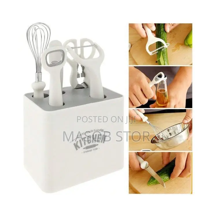 Kitchen Gadgets መቀላቀያ፣ ቢላ፣ መፈቅፈቂያ፣ ለስላሳ መክፈቻ፣ መቀስ