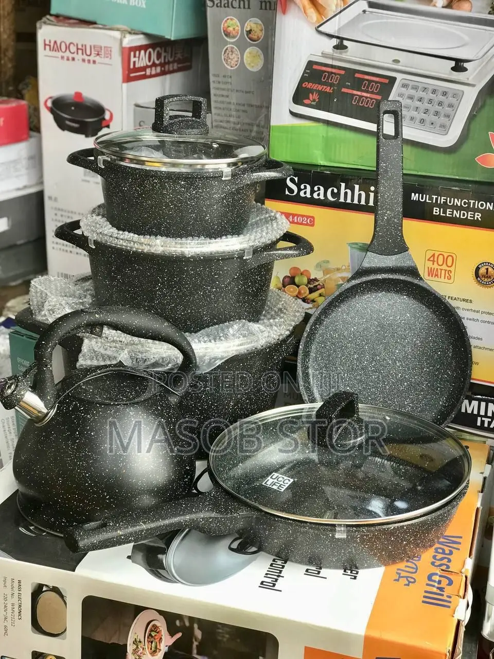 UCC LIFE Ceramic Cook Ware 19 Pieces Set