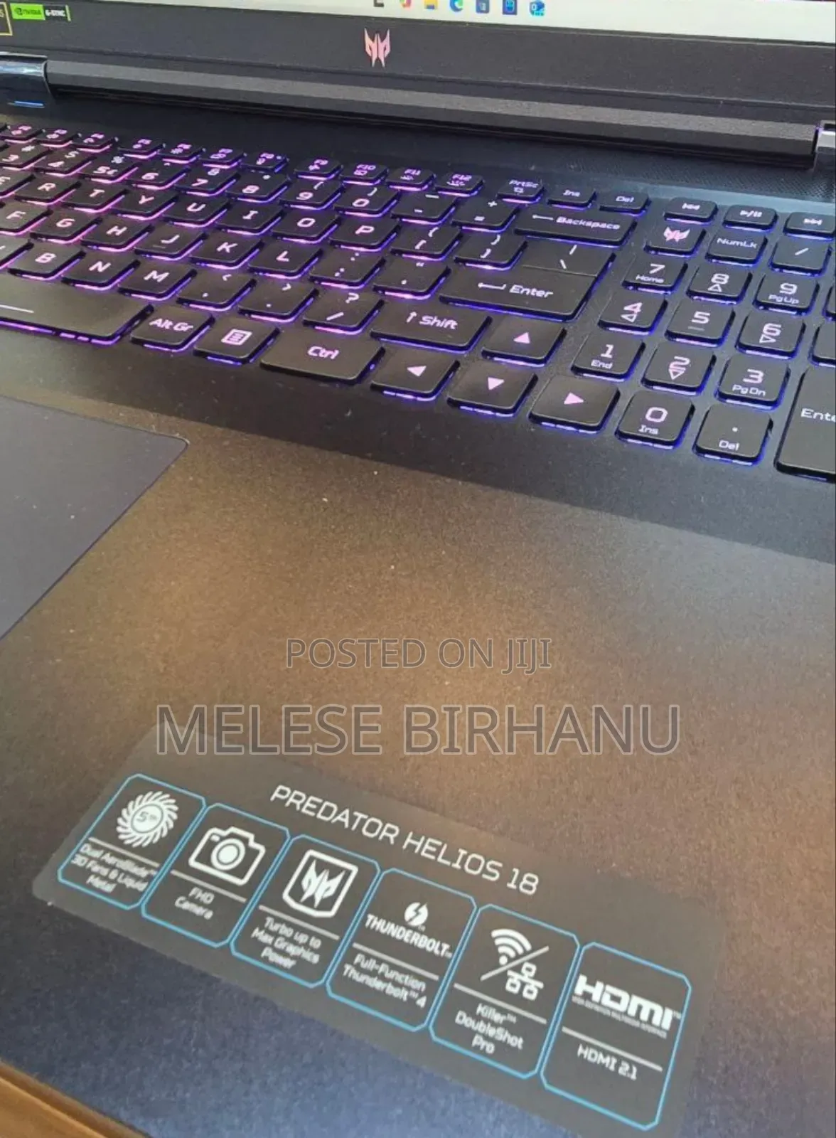 New Laptop Acer Predator Helios 16 16GB Intel Core I7 SSD 1T