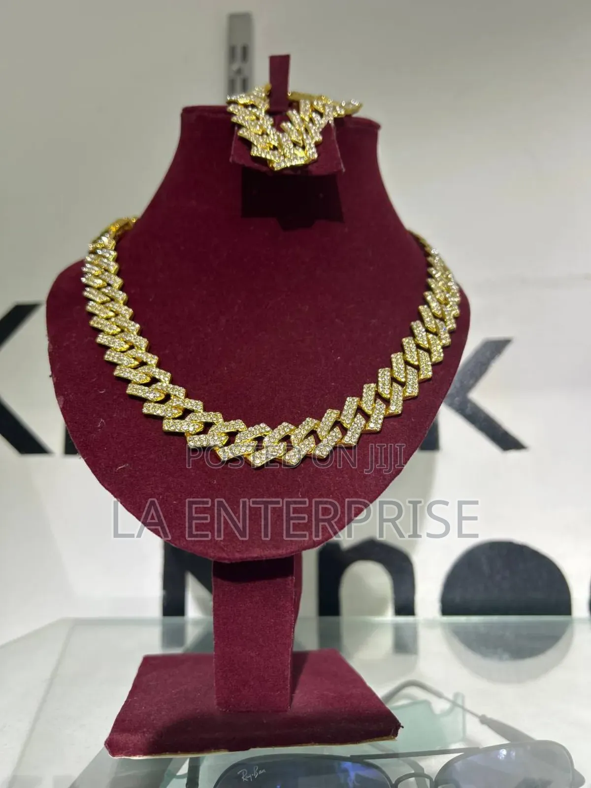 ICED Stainless Steel Necklace and Bracelet