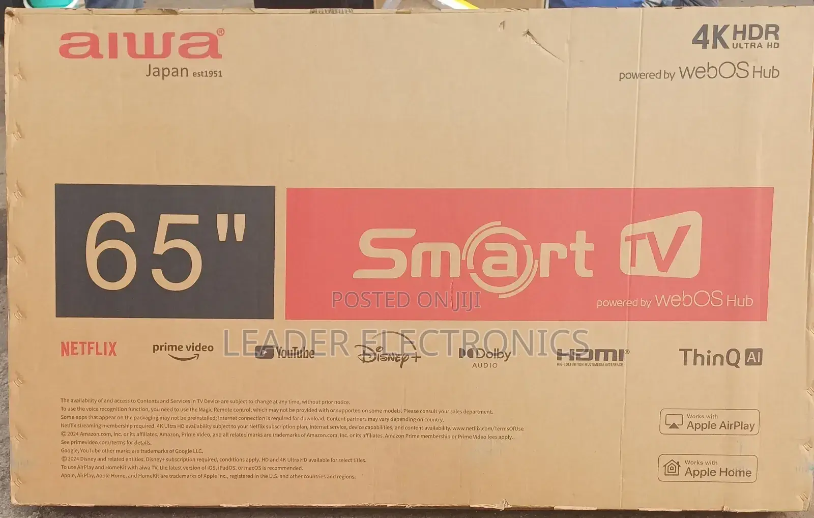 Alwa Tv 65 Inch Smart Android Tv Japan