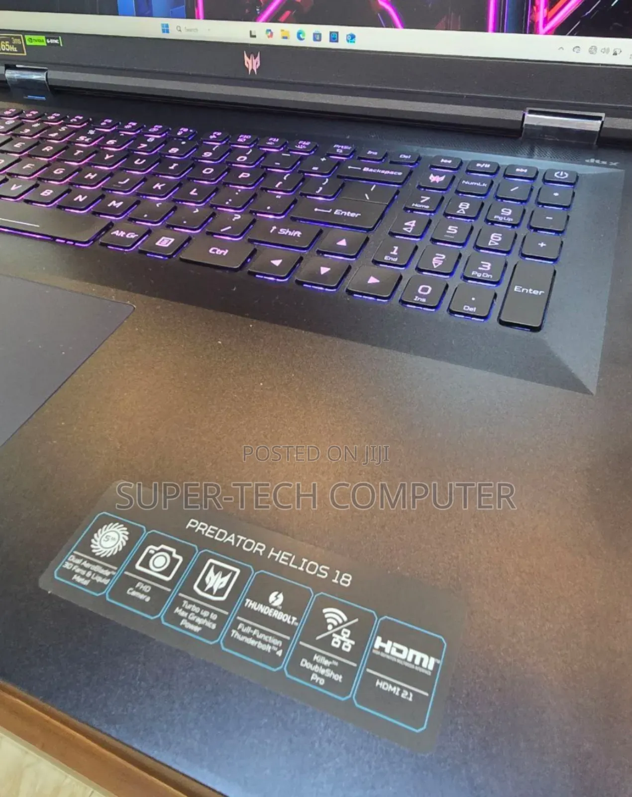 New Laptop Acer Predator Helios 300 16GB Intel Core I7 SSD 1T