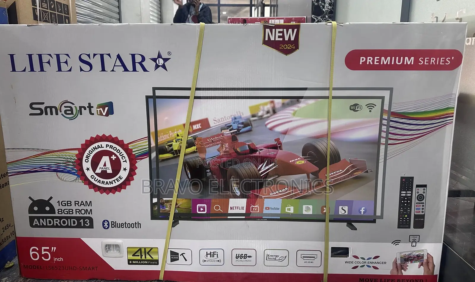 Life Star 65 Inch Smart Android Tv New 2024