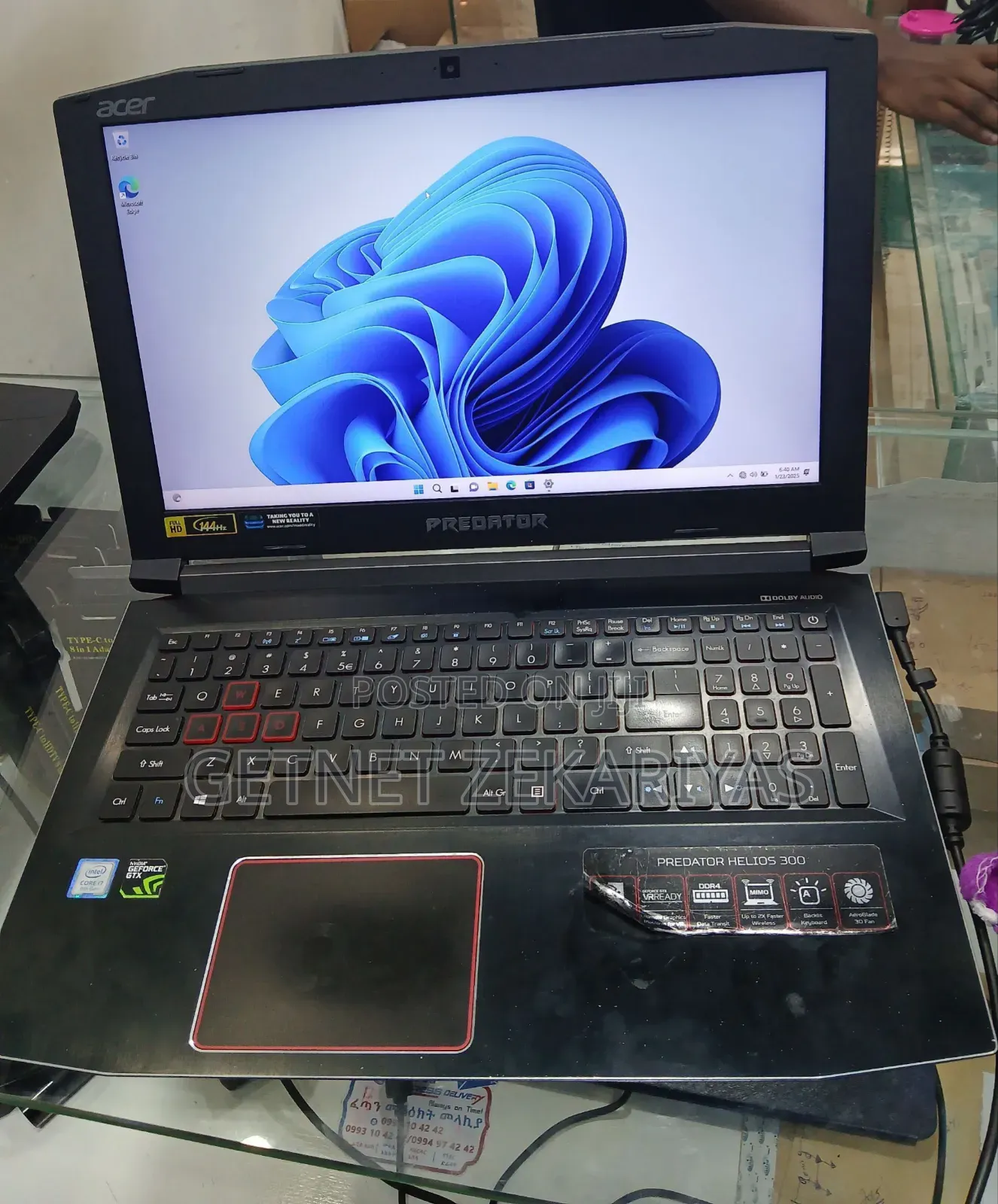 New Laptop Acer Predator Helios 300 16GB Intel Core I7 SSD 256GB