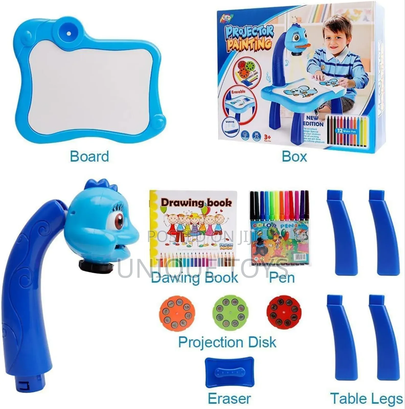Electronic Kids Drawing Projector Table,
With Light Music
