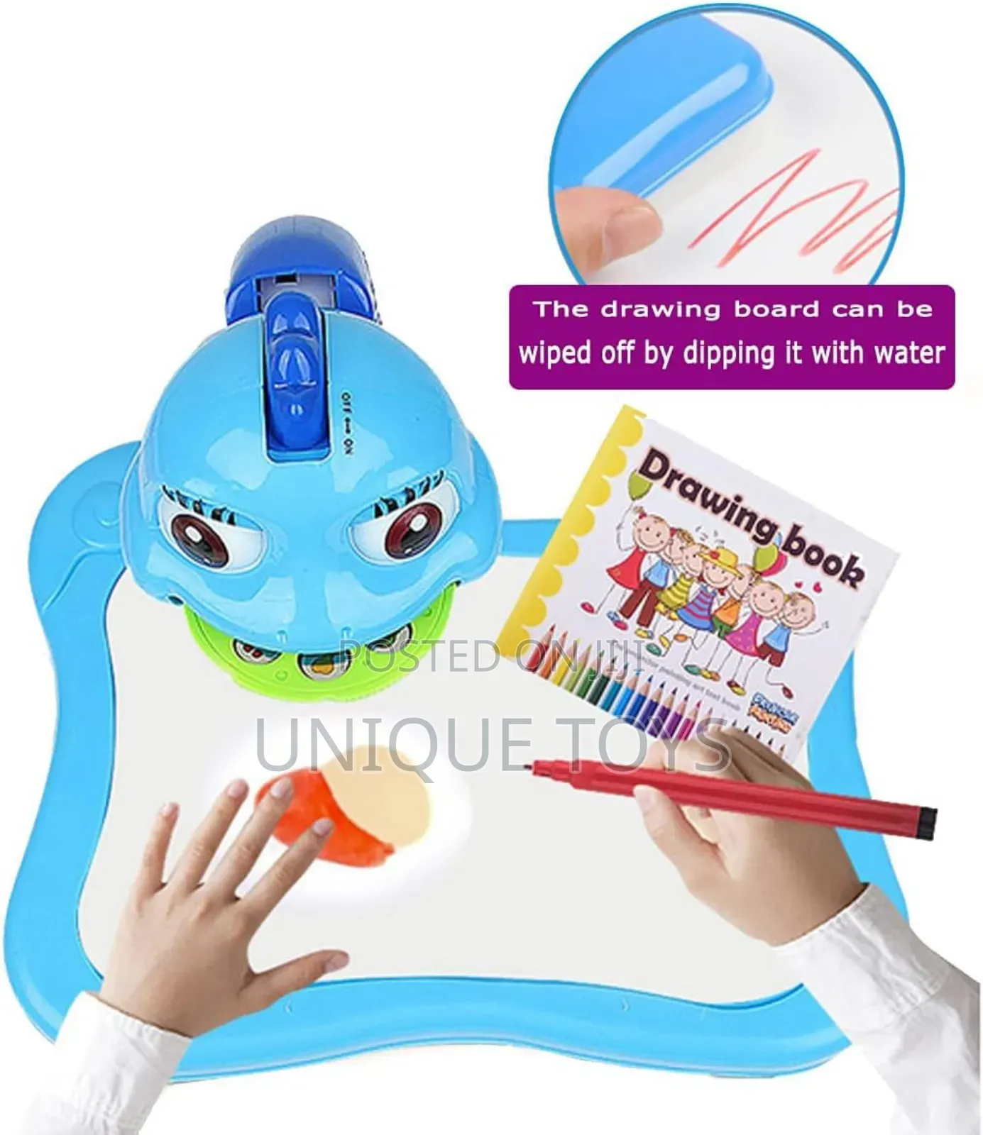 Electronic Kids Drawing Projector Table,
With Light Music
