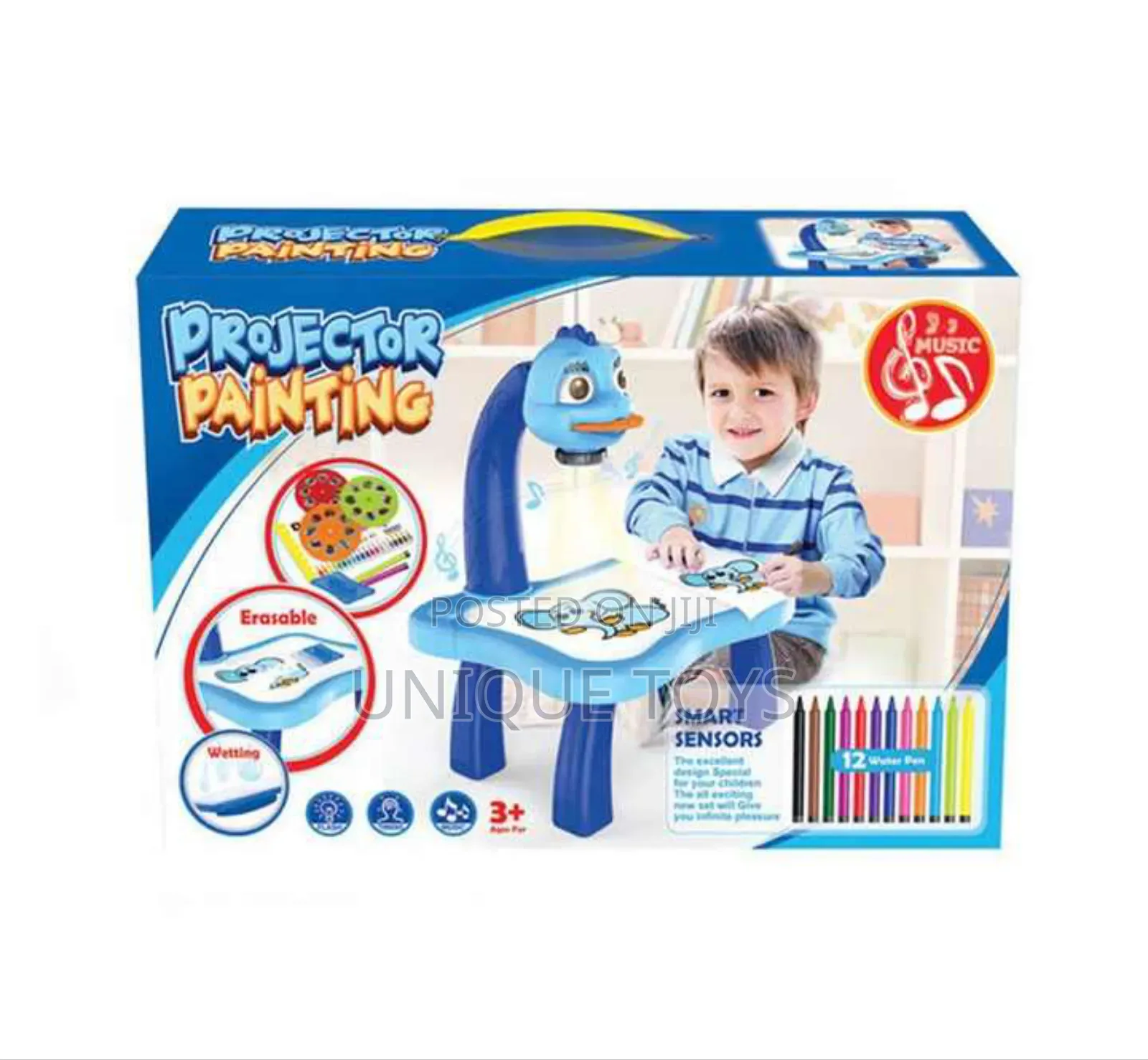 Electronic Kids Drawing Projector Table,
With Light Music