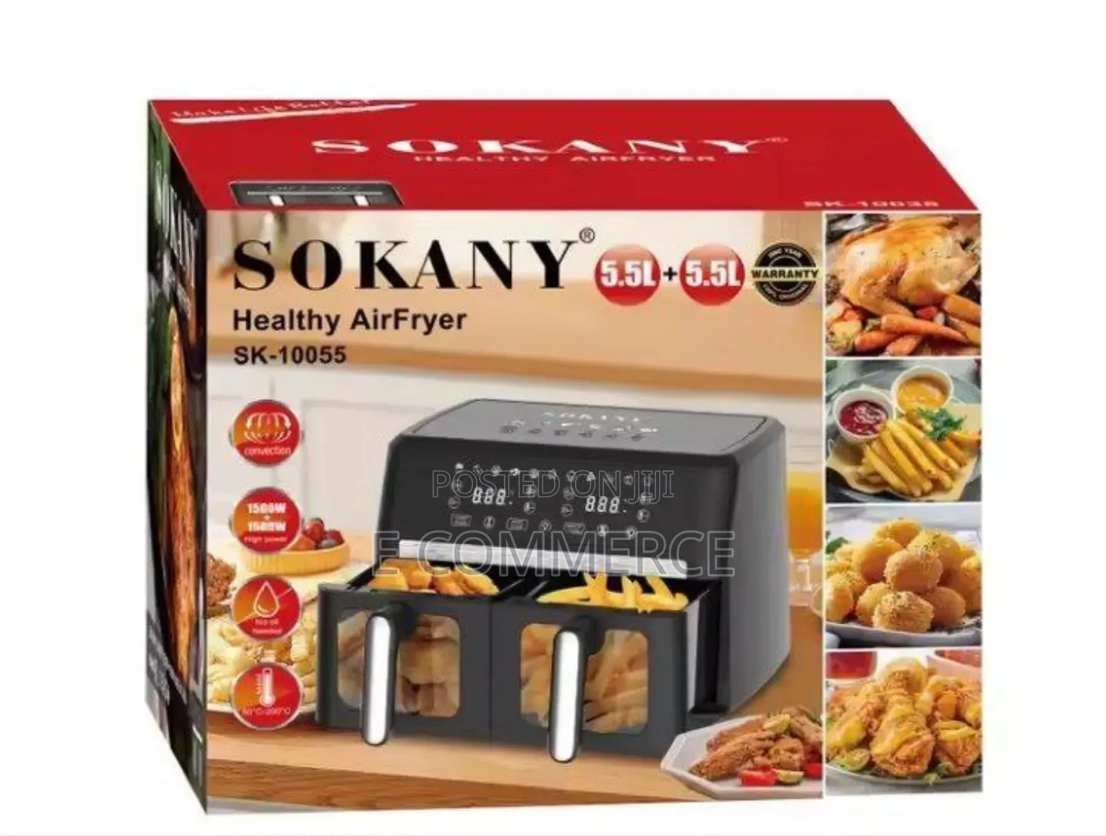 Sokany Large Capacity AIR FRYER (0 Oil )