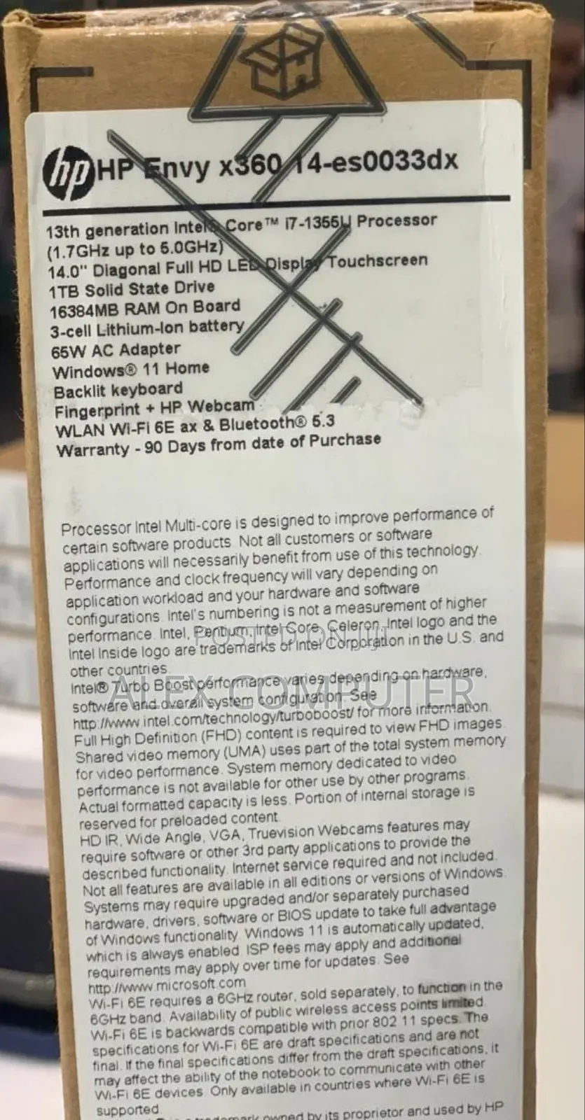 New Laptop HP Envy X360 16GB Intel Core I7 SSD 1T