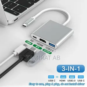 Photo - 3in1 USB-C Adapter With PD Charging, HDMI USB3.0