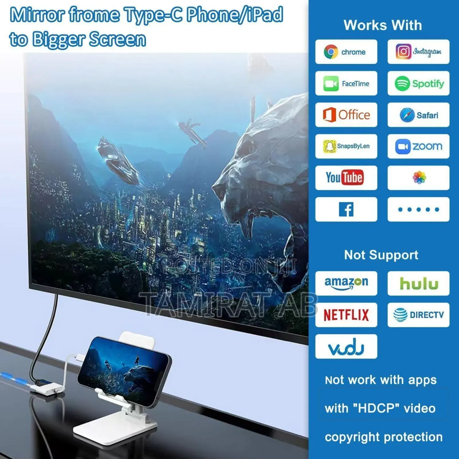 3in1 USB-C Adapter With PD Charging, HDMI USB3.0