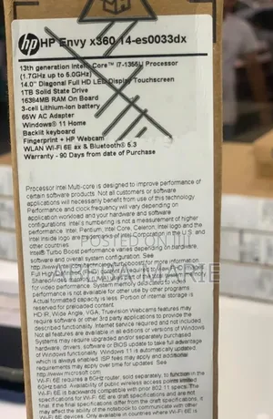 New Laptop HP Envy X360 16GB Intel Core I7 SSD 1T